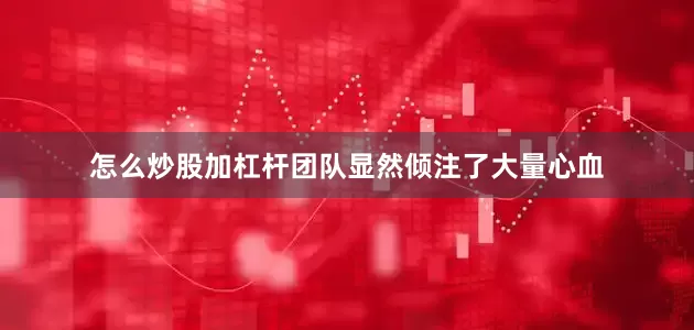 怎么炒股加杠杆团队显然倾注了大量心血