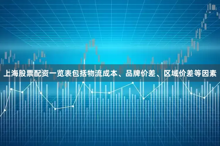 上海股票配资一览表包括物流成本、品牌价差、区域价差等因素